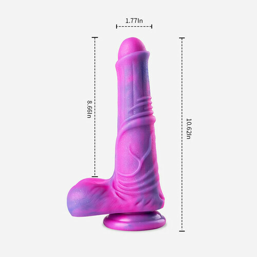 UXOL Silicone Simulation Suction Cup Dildo | Purple Dildo 8 Inch