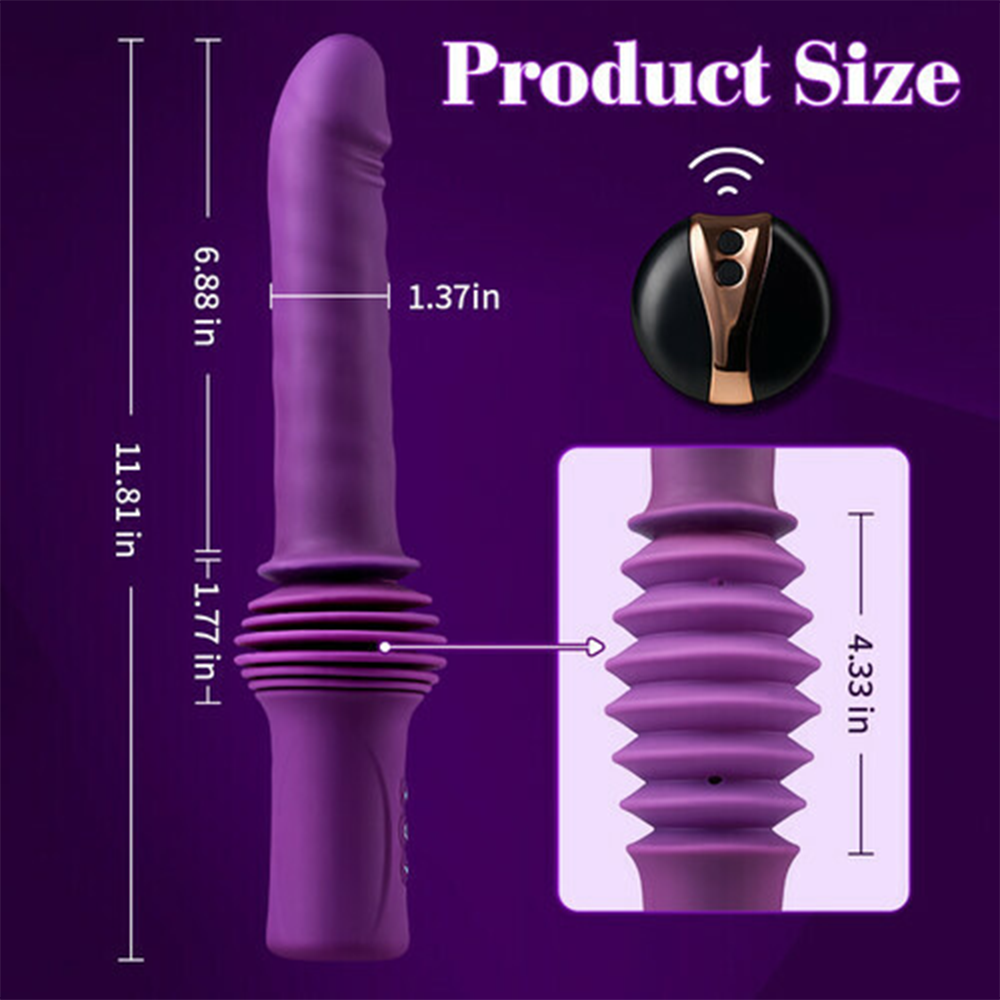 3 Thrusting & 10 Cibrating Modes Heating Thrusting Vibrating Dildo