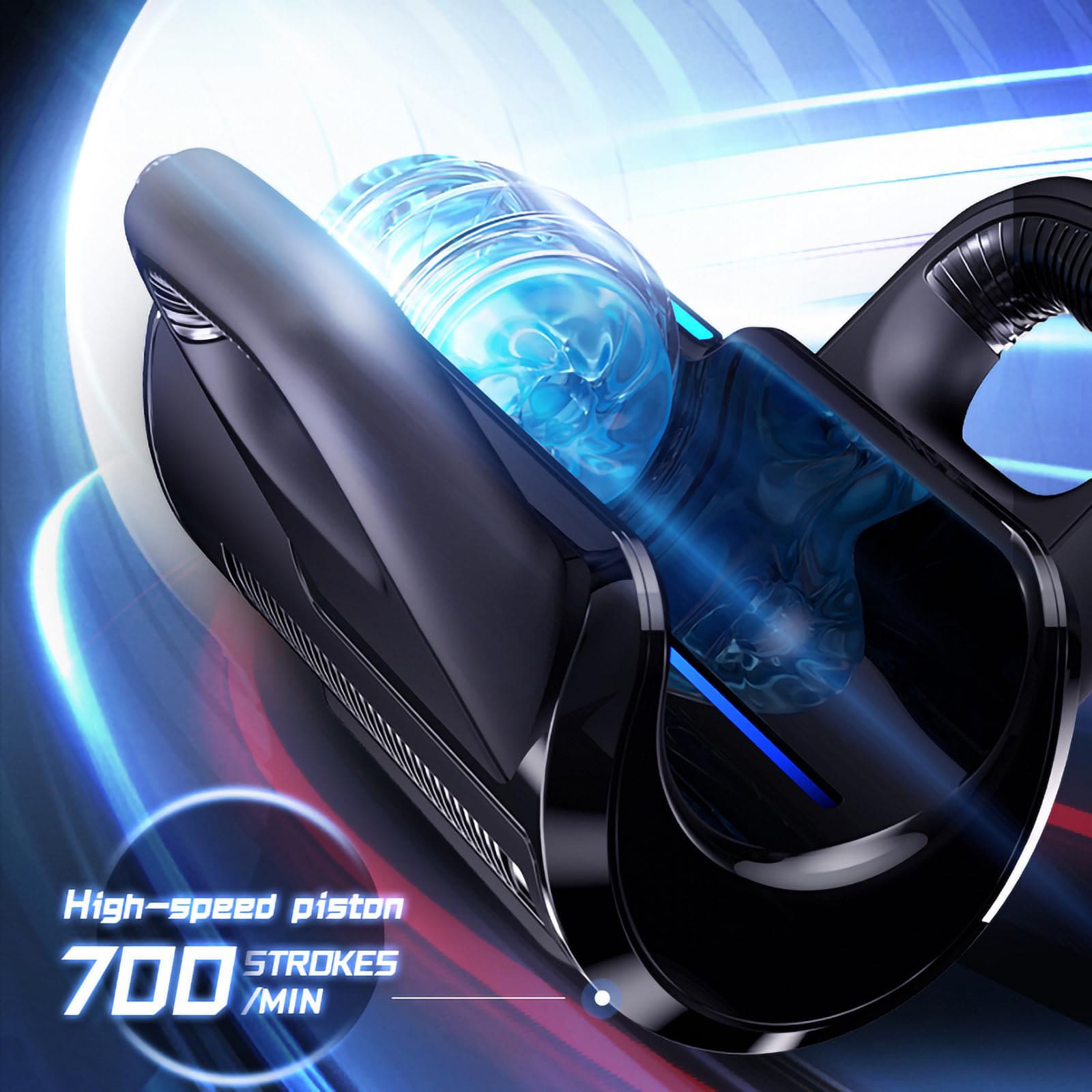 Leten Cannon King Pro Fully Automatic Masturbator Ultra-Long Male Stroke Machine With Handle