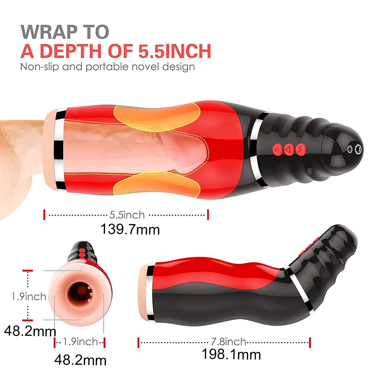 Airbag 10 Vibrating 5 Sucking Voice Male Masturbator Realistic Oral Sex Deep Throat Heating Artificial Vagina Male Masturbator