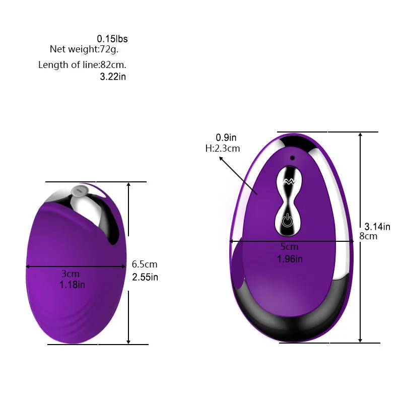 Remote Control Egg Vibrating Female Masturbator