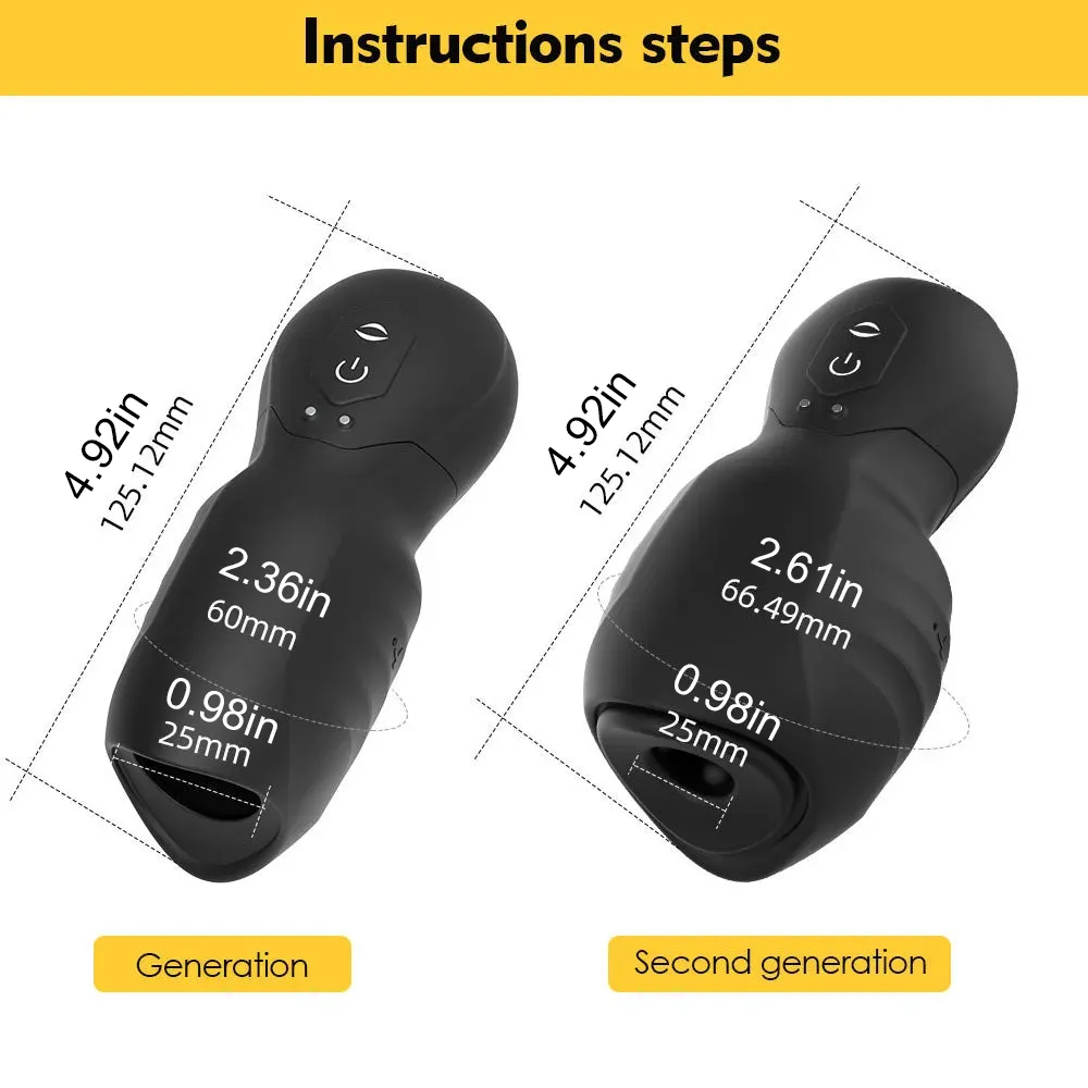 UltraDriveⅡ 7 Vibration 3 Sucking Male Masturbator Penis Trainer Super Pleasure Glans Trainer