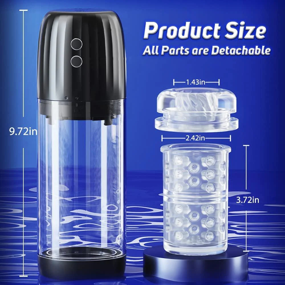 2 In 1 Automatic 7 Sucking Swivel Male Waterproof Masturbation Cup