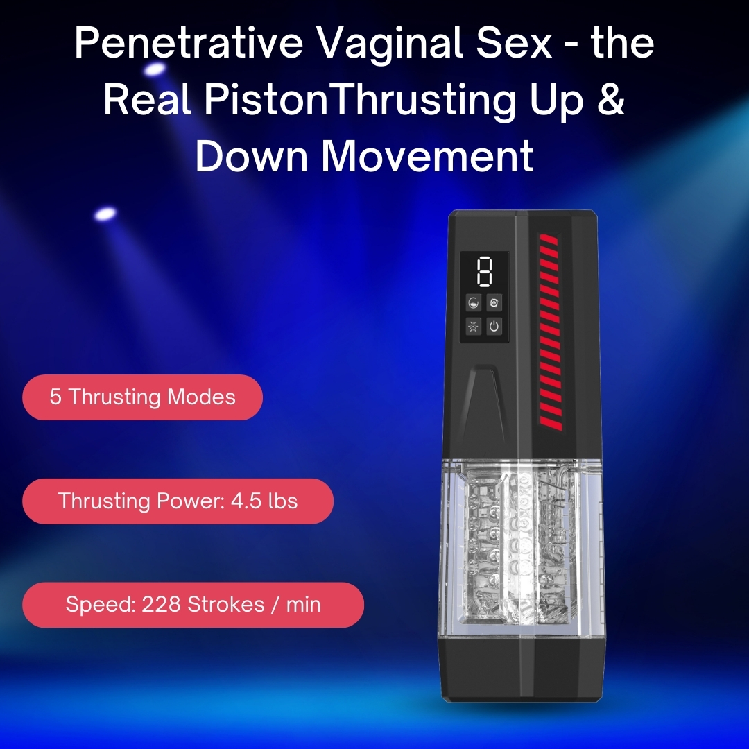 One-Touch Telescopic Sucking And Vibrating Male Masturbation Cup
