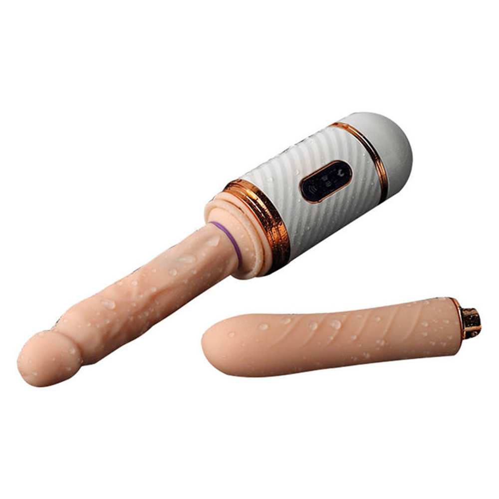 7-Frequency Telescopic Vibration Hands-Free Automatic Thrust Women's Masturbation Device Realistic Dildo Vibrator-Uxolclub - Best Adult Sex Toys Online Retailers