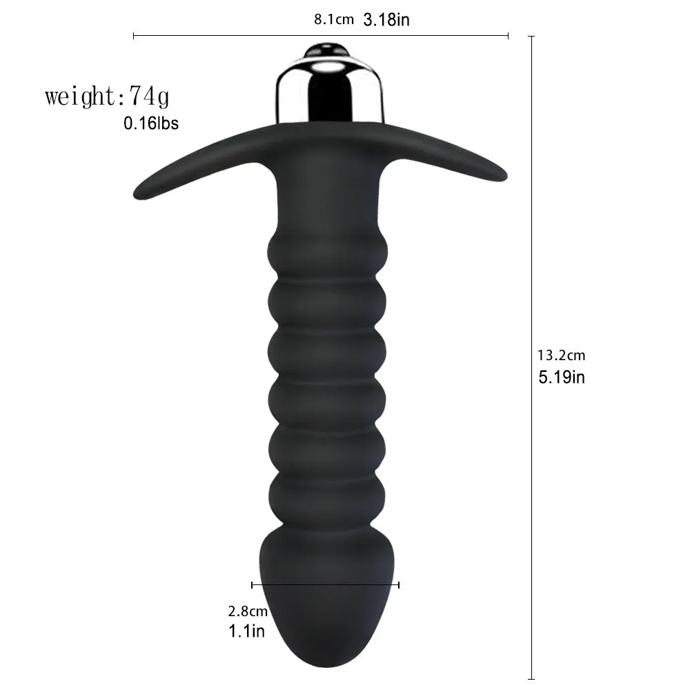 10-frequency Thread Vibrating Anal Plug Masturbator