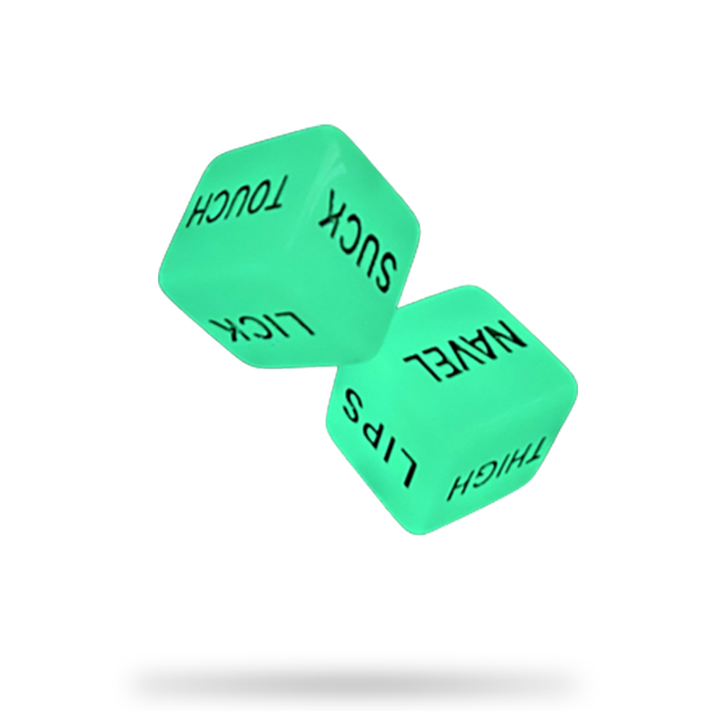 Glow-In-The-Dark Erotic Couple Dice