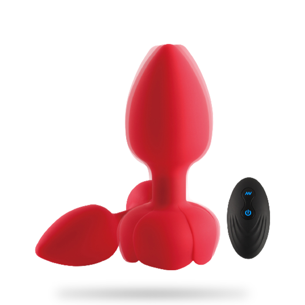 Wireless Remote Control Electric Vibrating Illuminated Silicone Butt P