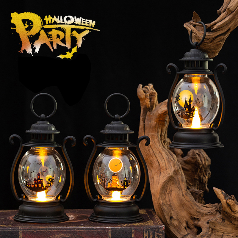 Halloween Party Atmosphere Portable Pumpkin Lantern