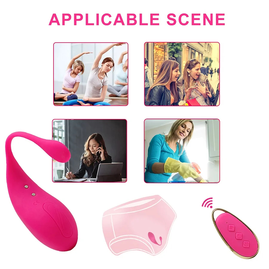 12 Frequency Vibration Wireless Remote Control Jumping Egg