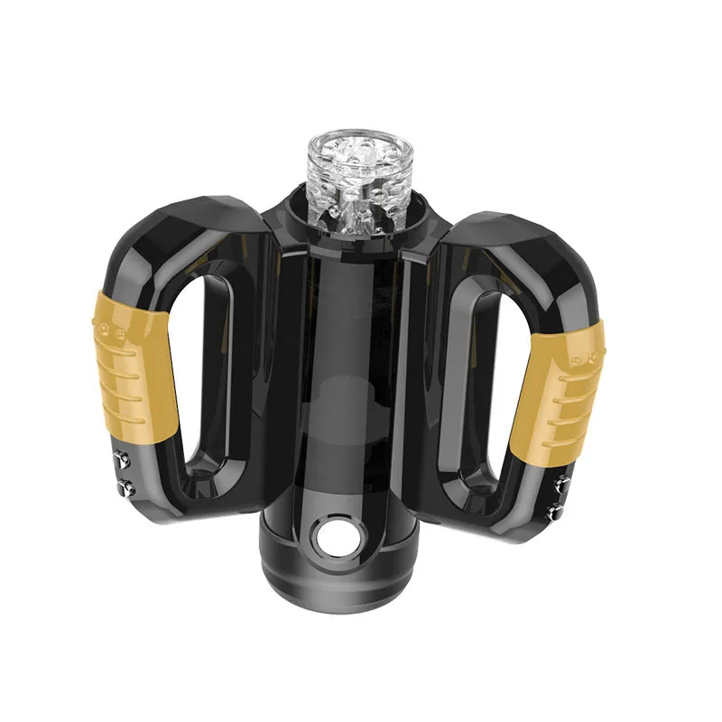 Automatic Male Masturbators Sex Toys for Men，Male Stroker with 10 Thrusting & Rotating Modes Male Sex Toys with Live Voice Cell Phone Magnetic Attachment，Male Masturbator Adult Sex Toys & Games