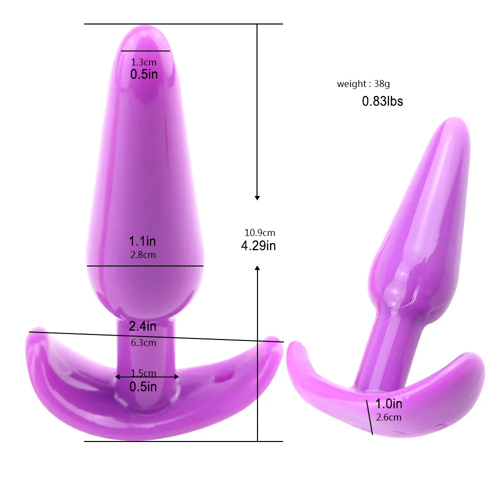 Push-Back Silicone Anal Plug