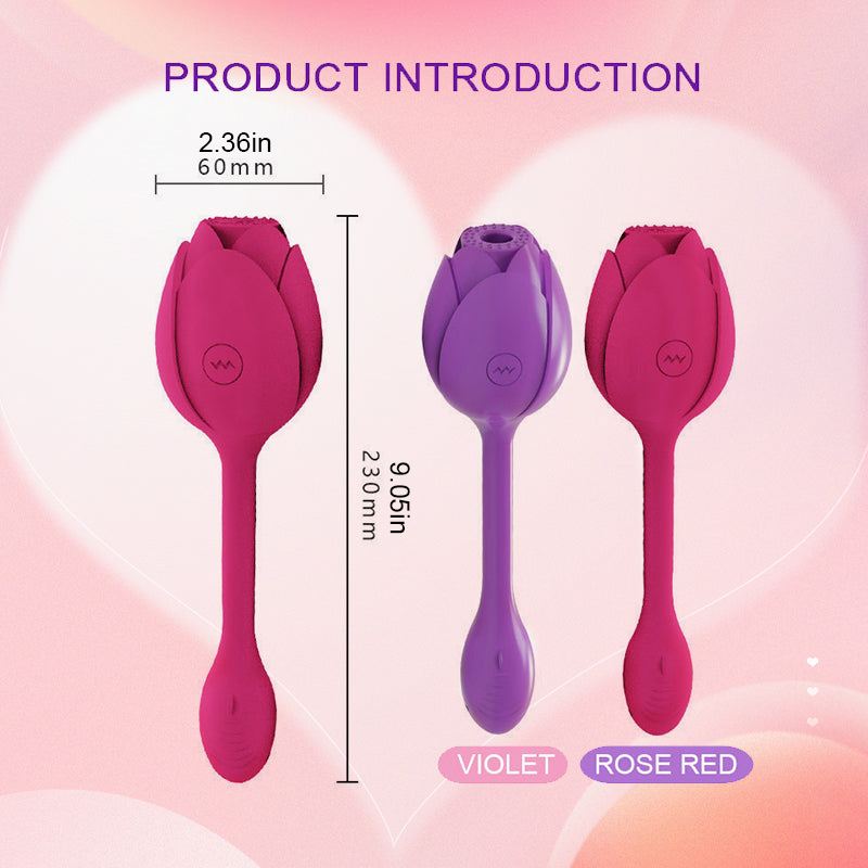 10 Frequency Rose Vibrator With Egg Vibrator Rose Sex Toy