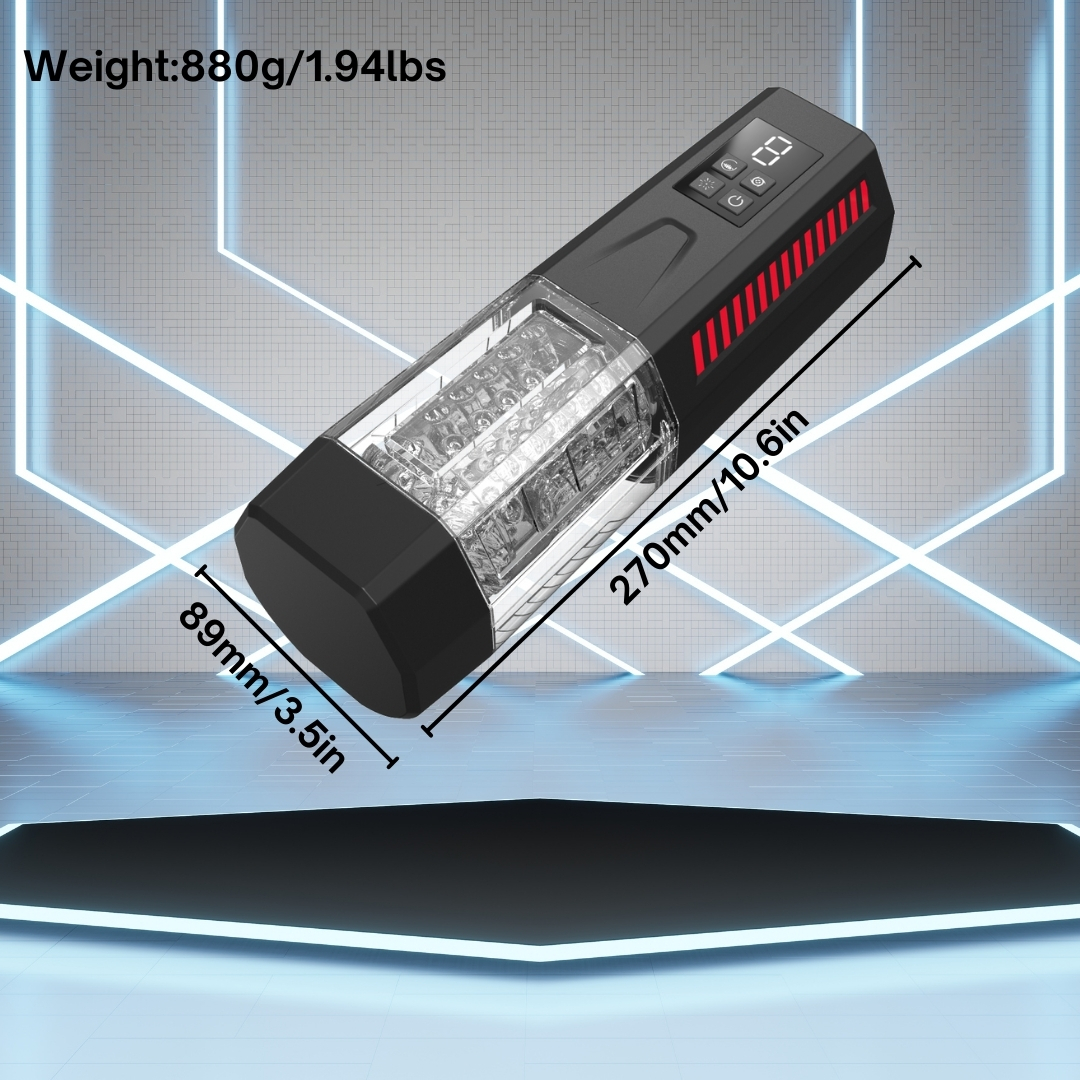 One-Touch Telescopic Sucking And Vibrating Male Masturbation Cup