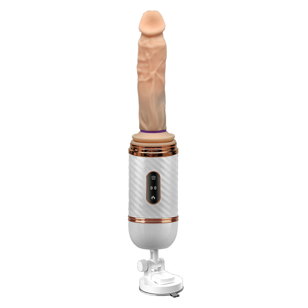 7-Frequency Telescopic Vibration Hands-Free Automatic Thrust Women's Masturbation Device Realistic Dildo Vibrator-Uxolclub - Best Adult Sex Toys Online Retailers