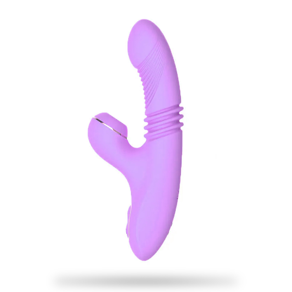 Uxol Multifunctional Vibrating Dildo with Sucking Telescopic Heating Dildos Sex Toy