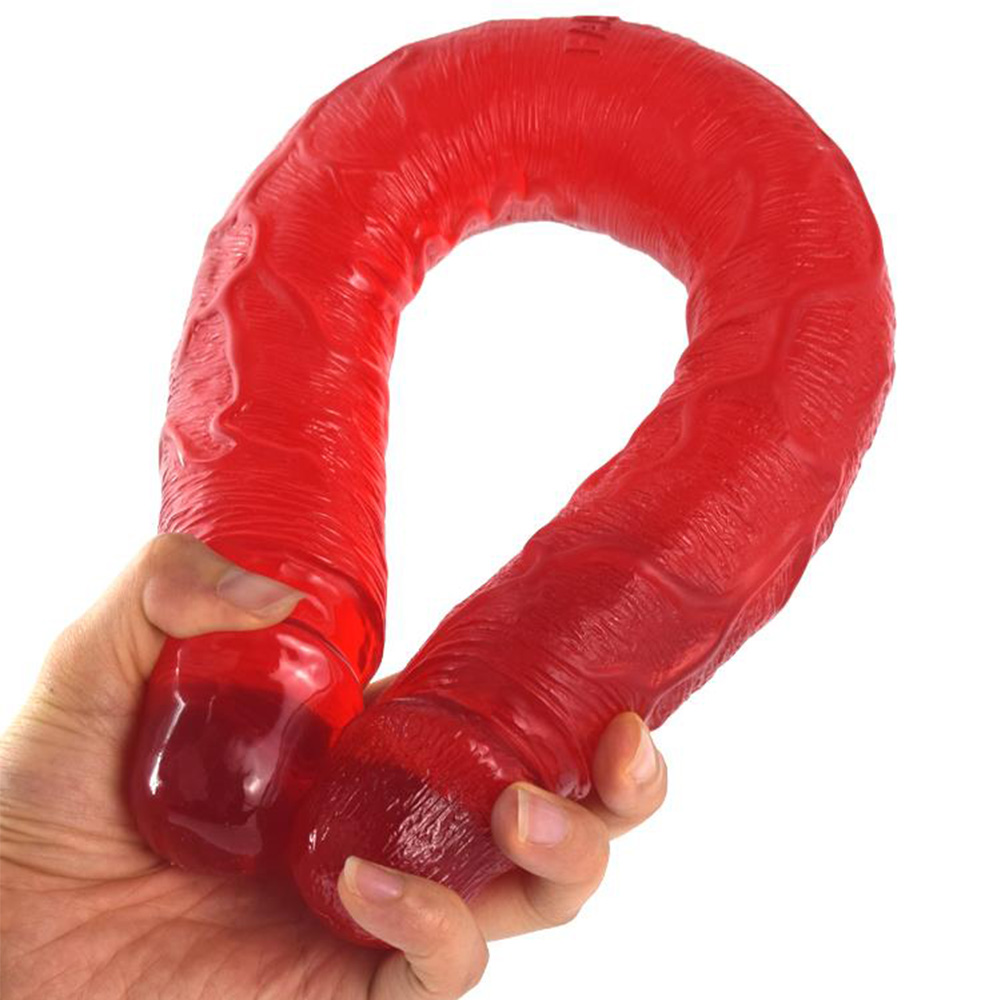Double-Headed Artificial Anal Plug Masturbator Dildo