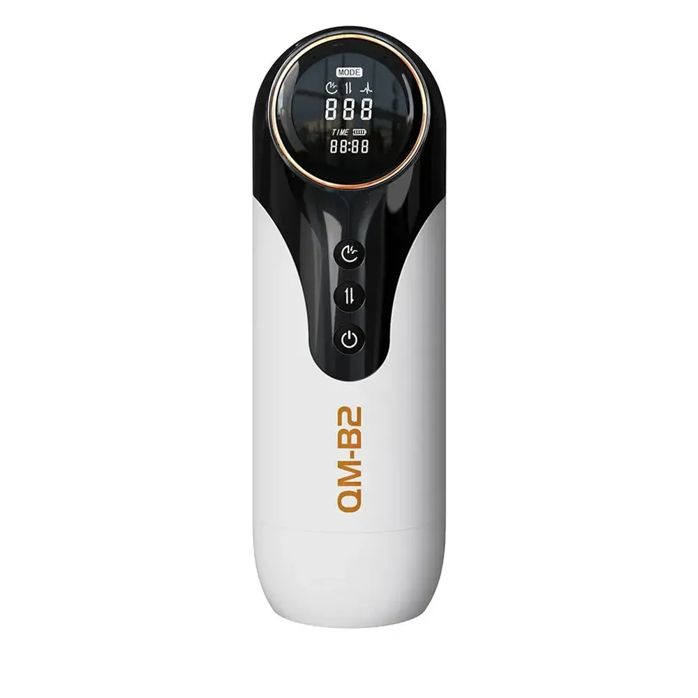 Qm-B2 Automatic Male Masturbator Heating, Piston Retractable 7 Vibrations 3 Strengths Men Sex Toy