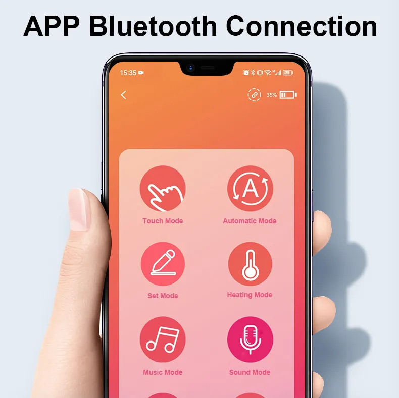 RhythmRider App Control Multi-Mode Male Masturbator Device with Heating Function