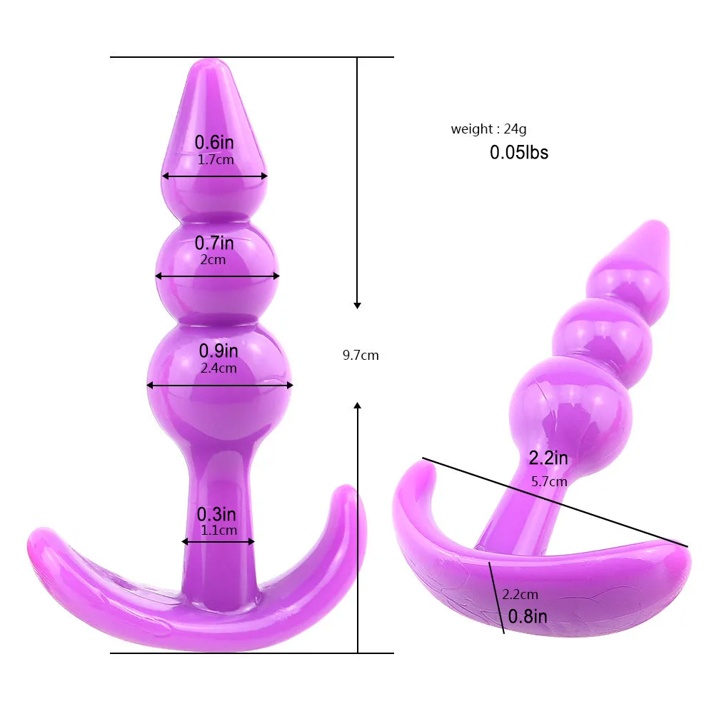 Triple-Bead Anal Plug Unisex