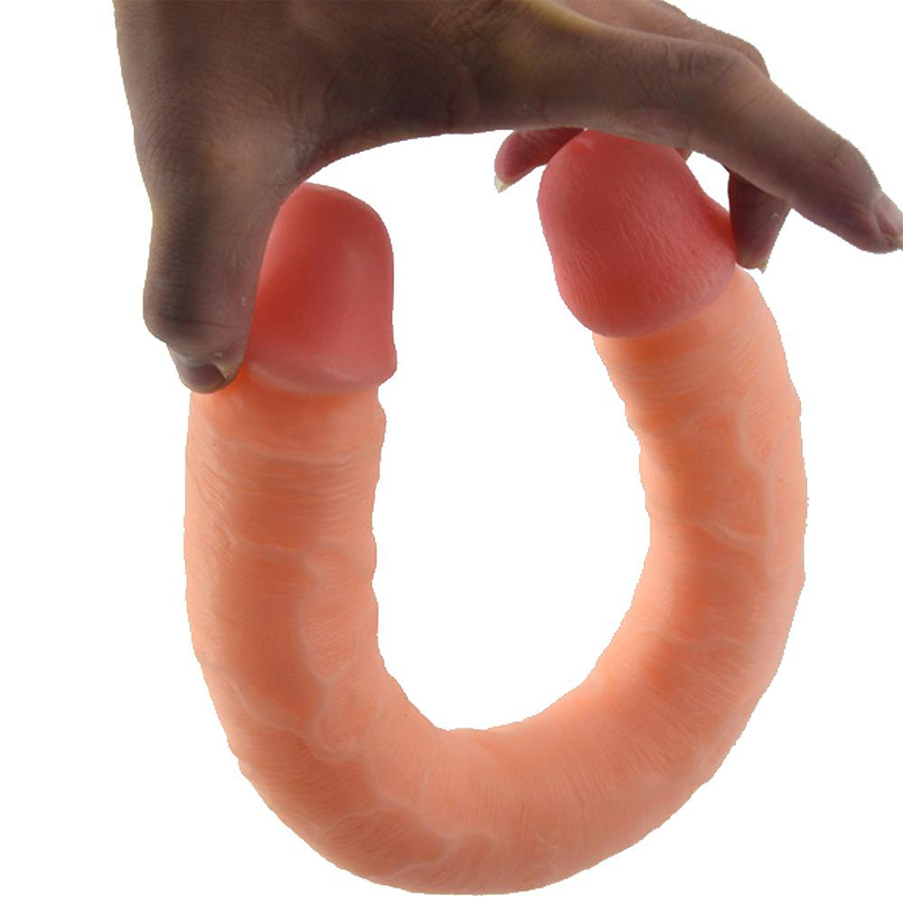 Double-Headed Artificial Anal Plug Masturbator Dildo