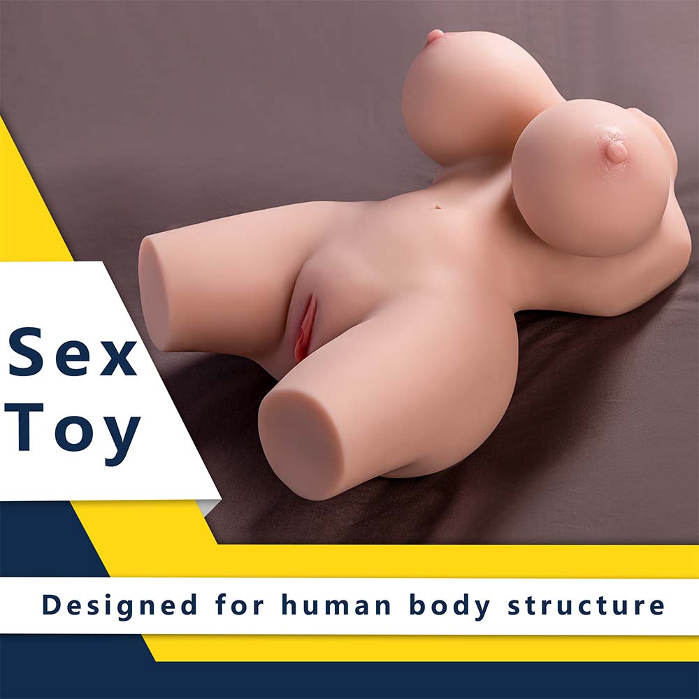 Full Silicone Half Body Doll Male Masturbation Pussy Buttocks
