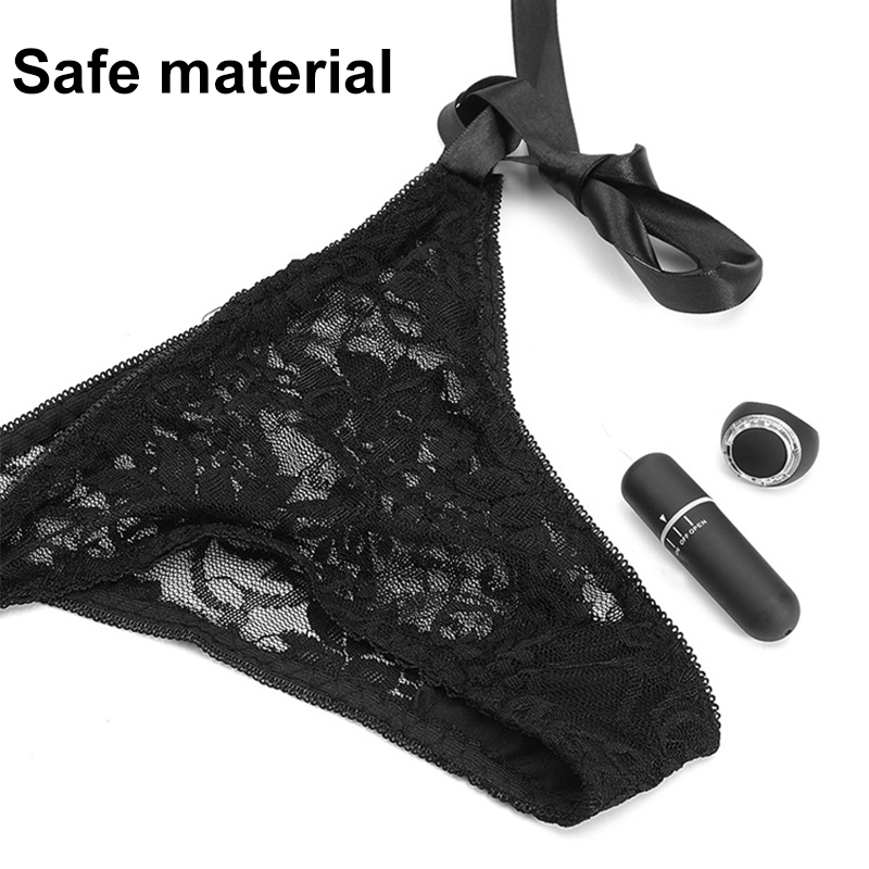 Women's Sexy Lace Panties Wireless Remote Control 10 Frequency Vibration Egg