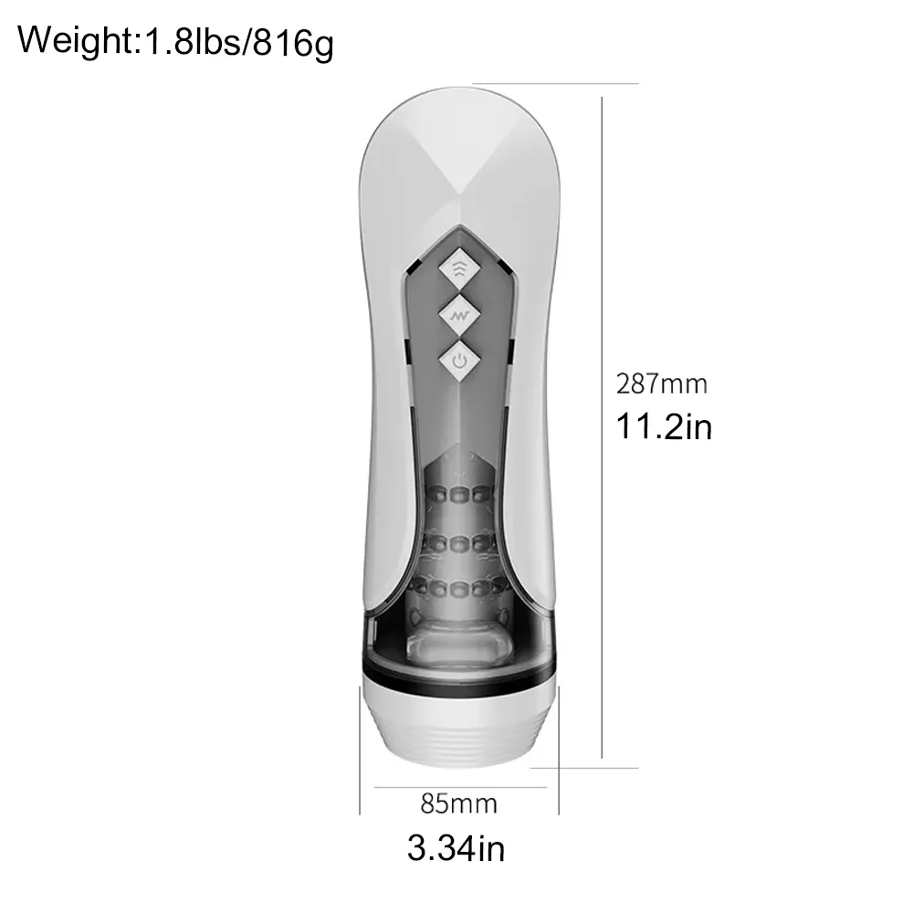 7-Frequency Automatic Piston Telescopic Masturbators Cup