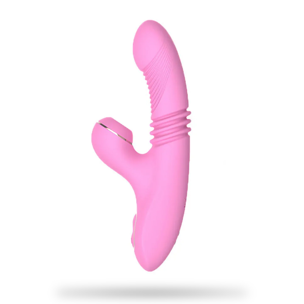 Uxol Multifunctional Vibrating Dildo with Sucking Telescopic Heating Dildos Sex Toy