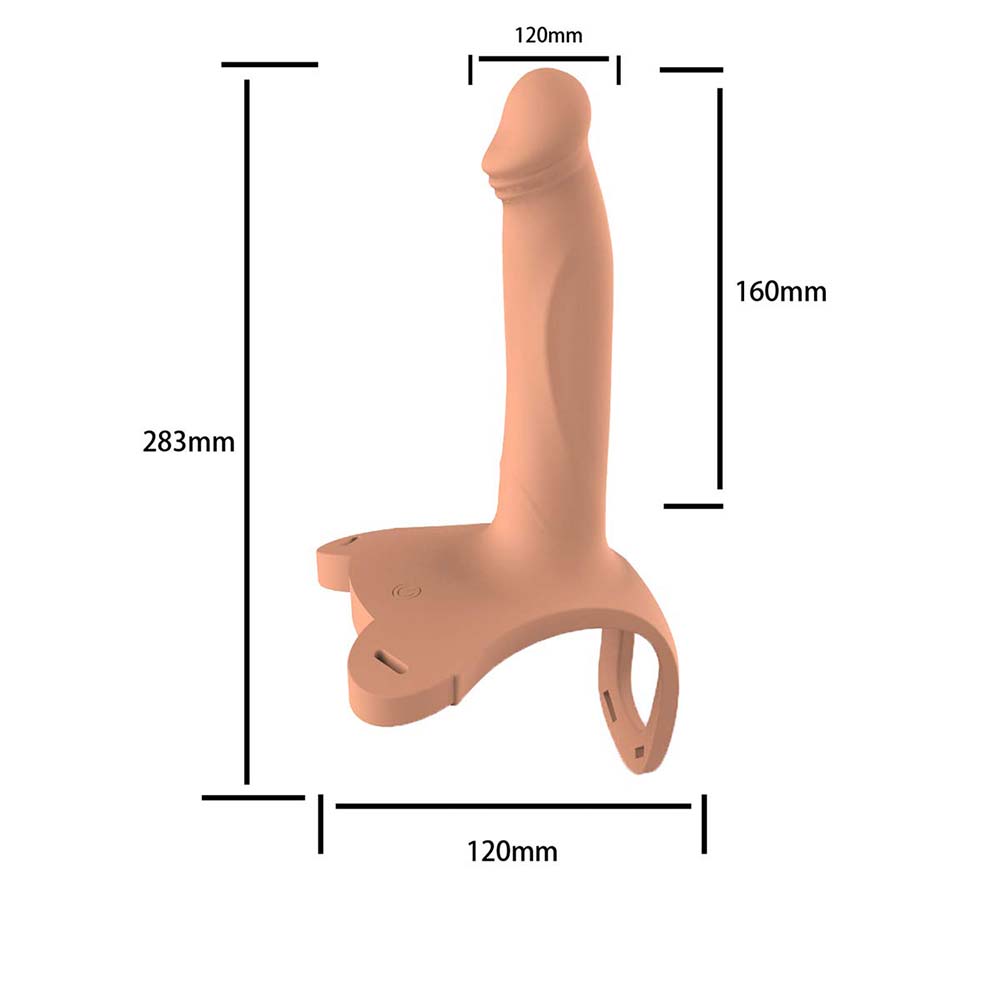 Wireless Remote Control Charging Vibrating Silicone Simulation Wearable Dildo