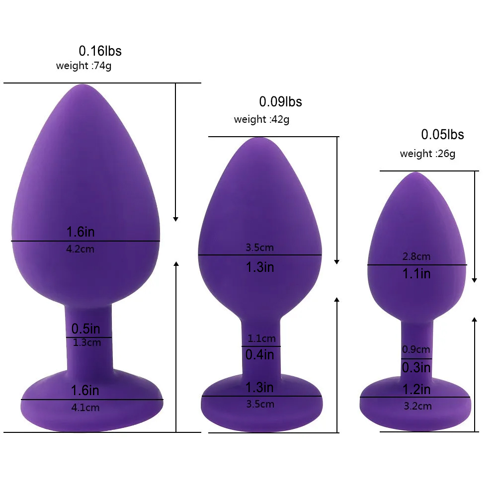 Silicone Multi-Size Anal Plug
