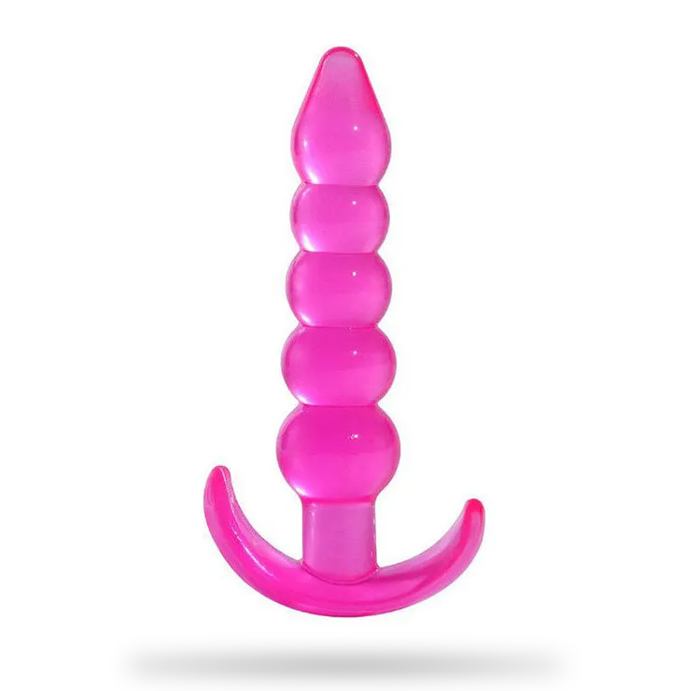 Crystal Transparent Five-Bead Anal Plug G-Spot Orgasm