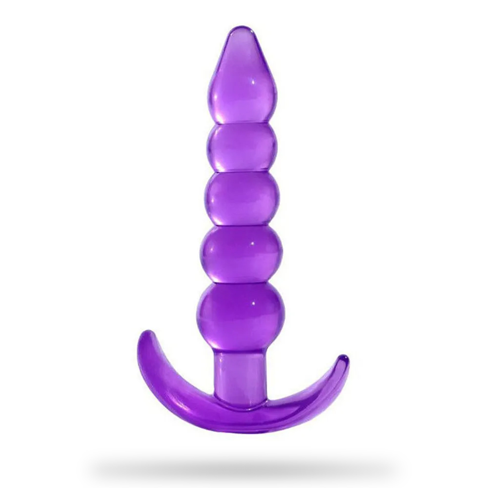 Crystal Transparent Five-Bead Anal Plug G-Spot Orgasm