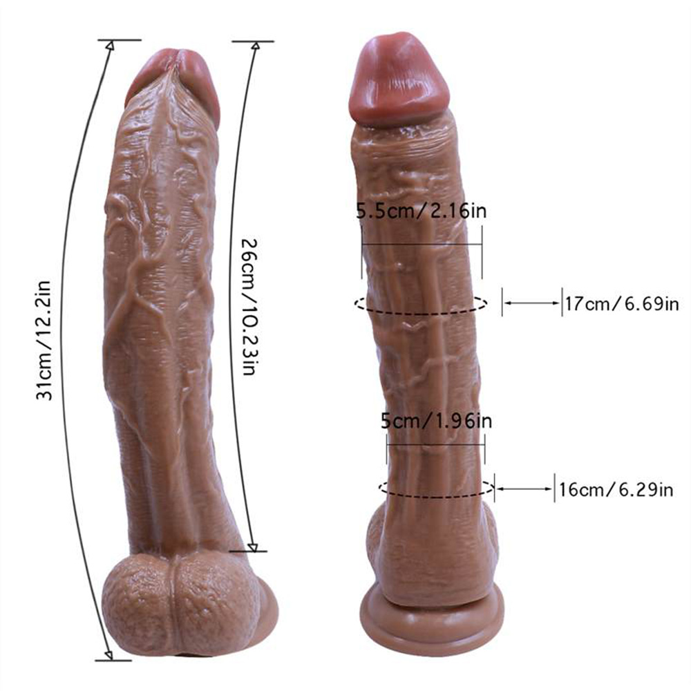 Big Mac Anal Expansion Silicone Suction Cup Thick Long Penis Simulation Dildo