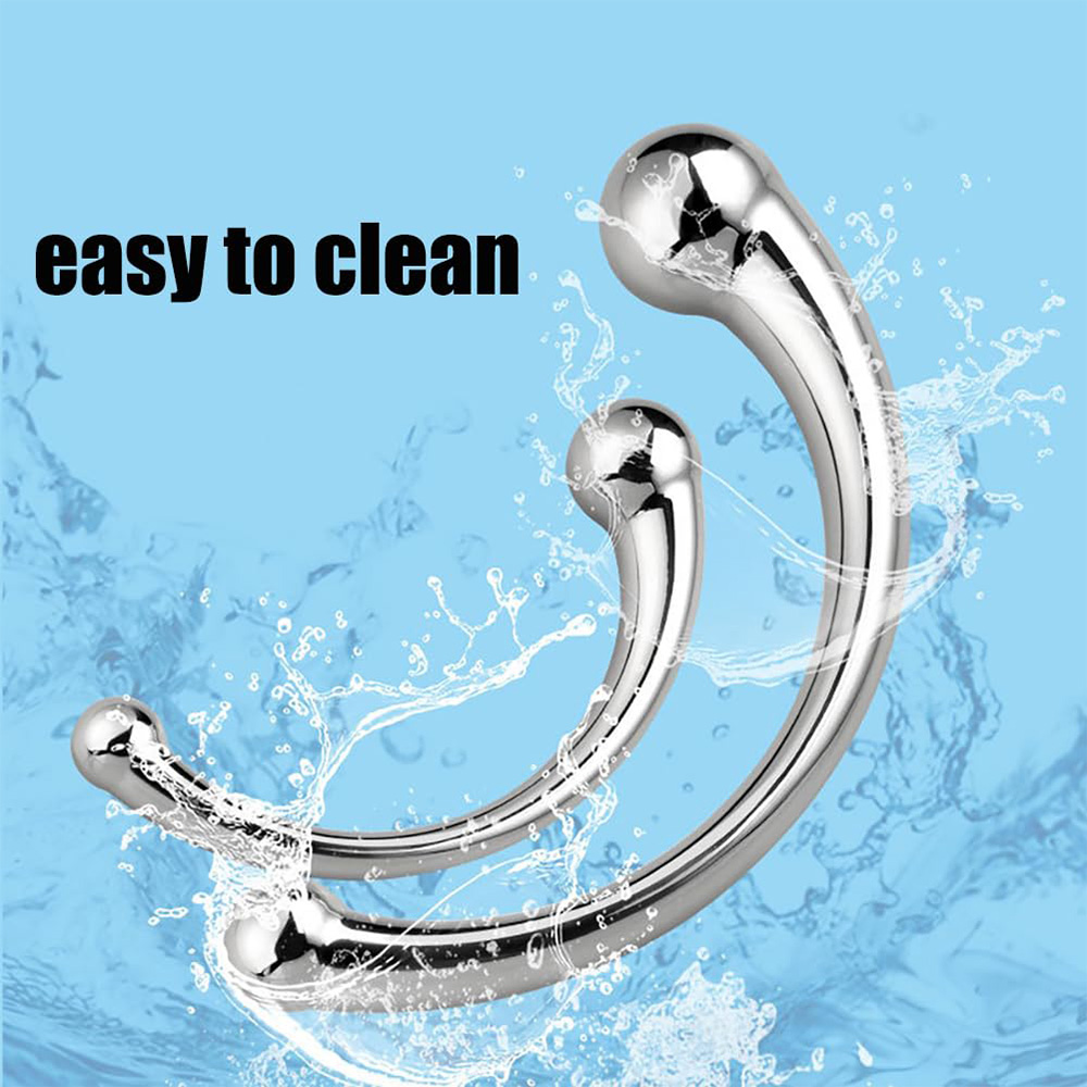 Double Ended Anal Plug Prostate Rod Stainless Steel Dual G-Spot Massage End Dildo Anal Plug