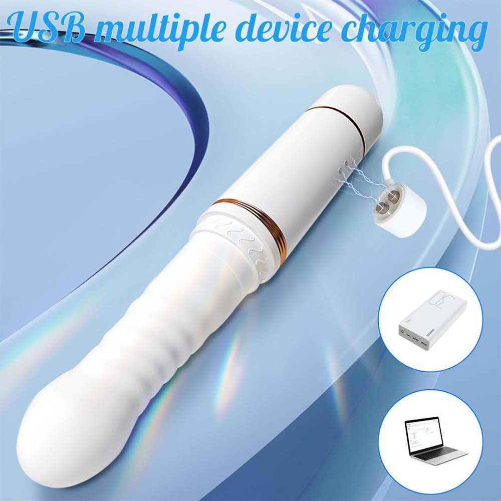 3-Frequency Automatic Telescopic Vibration Smart Heated Dildo
