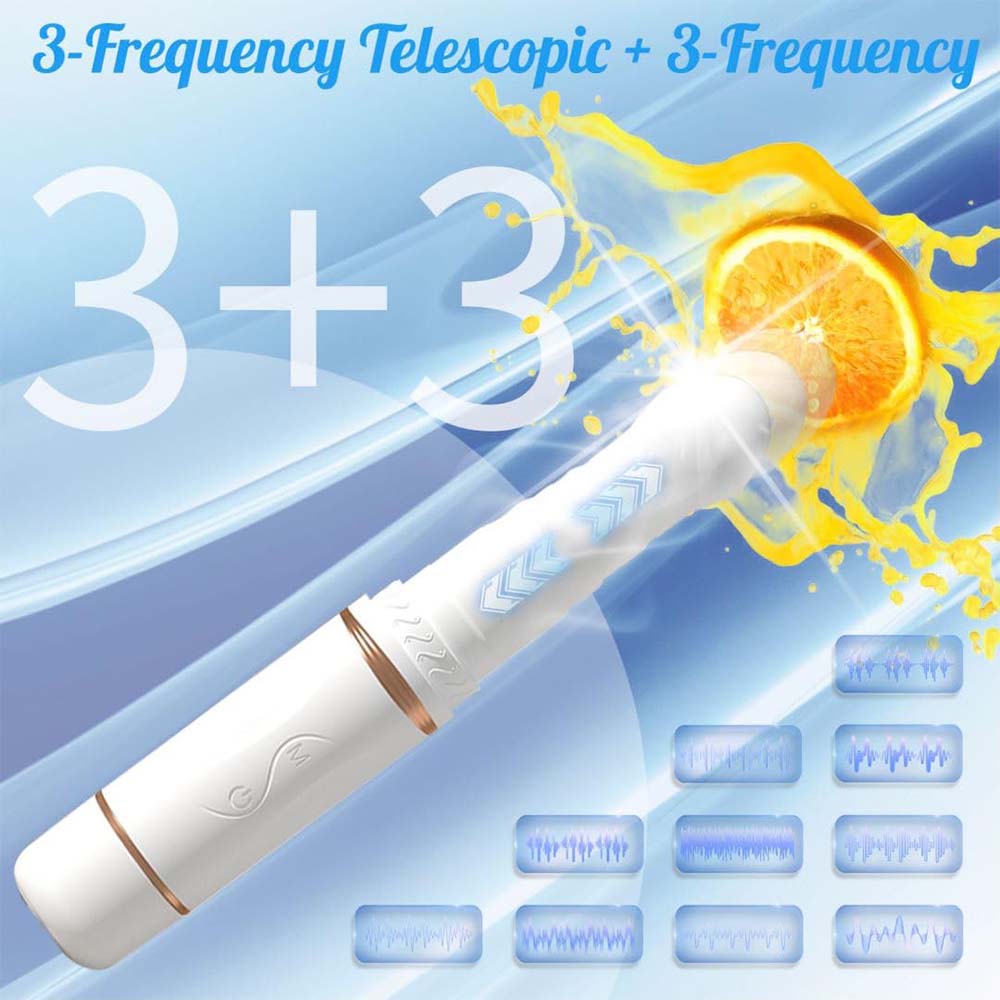 3-Frequency Automatic Telescopic Vibration Smart Heated Dildo