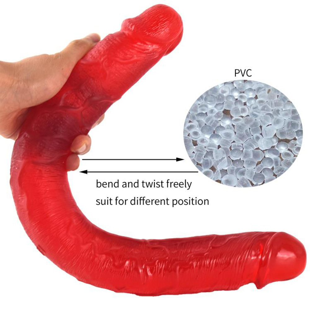 Double-Headed Artificial Anal Plug Masturbator Dildo