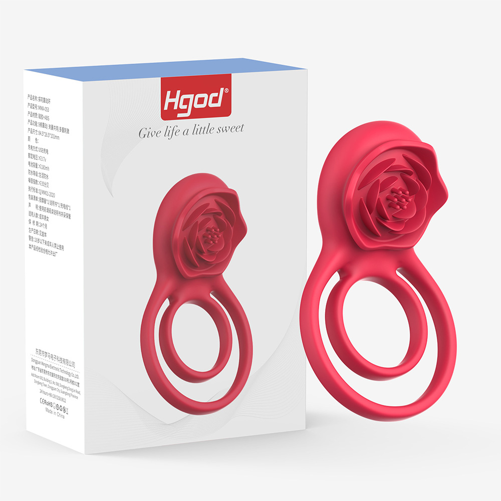Rose Semen Lock Vibrating Ring