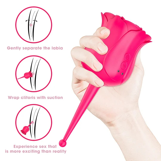 Rose Vibrater | Rose Suction Vibrator Female Masturbator