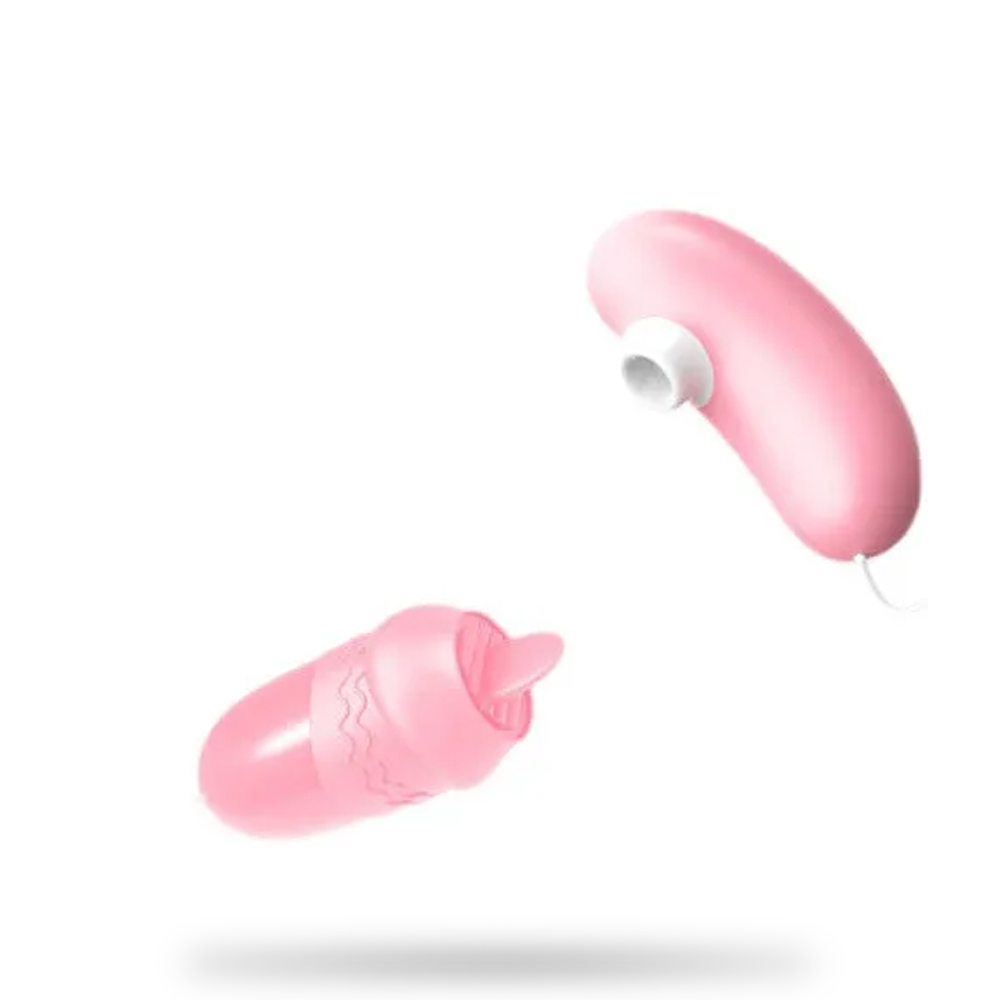 Tongue Licking Vibrating Sucking Female Masturbator