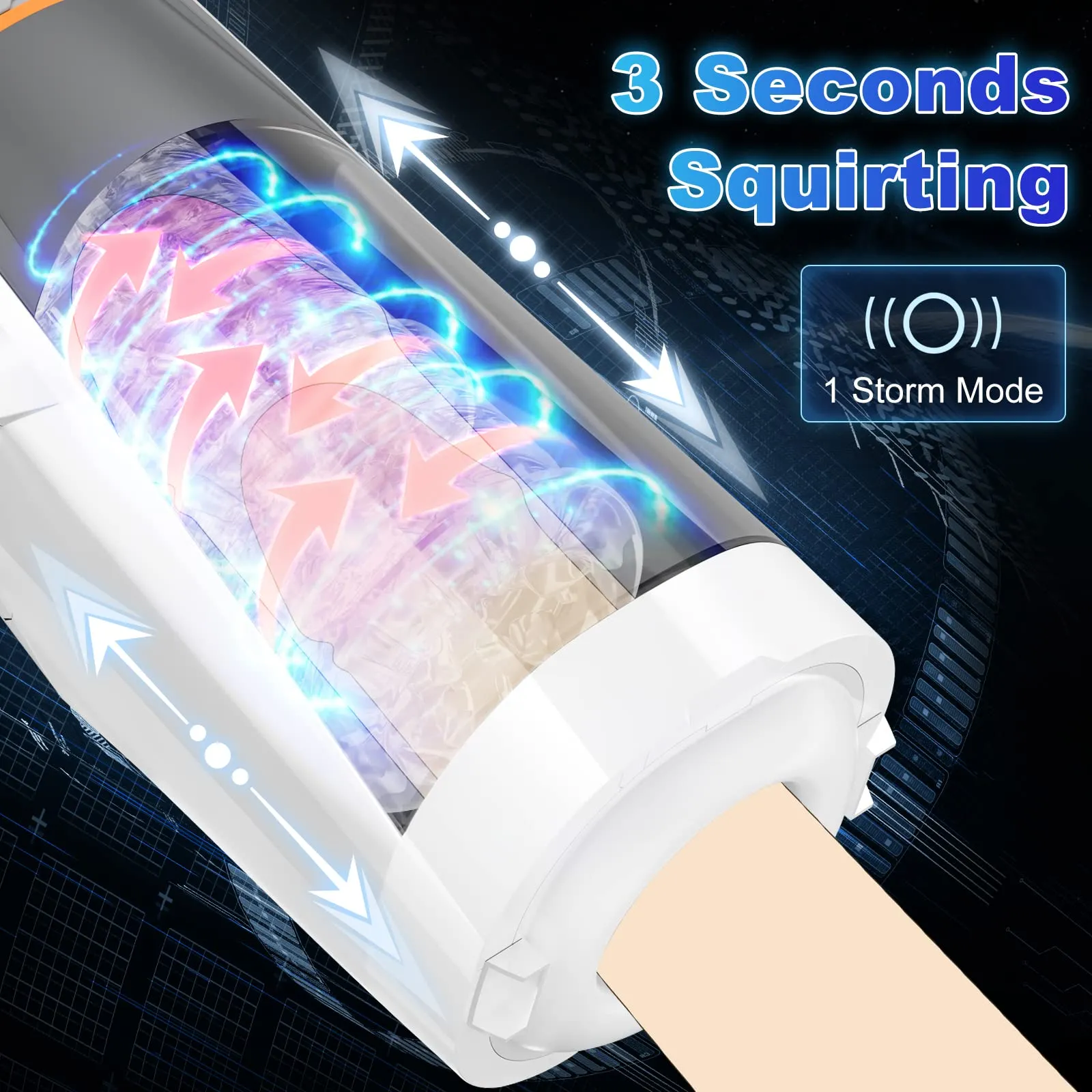 Rocket VII-Automatic Rotary Thrust Male Masturbator