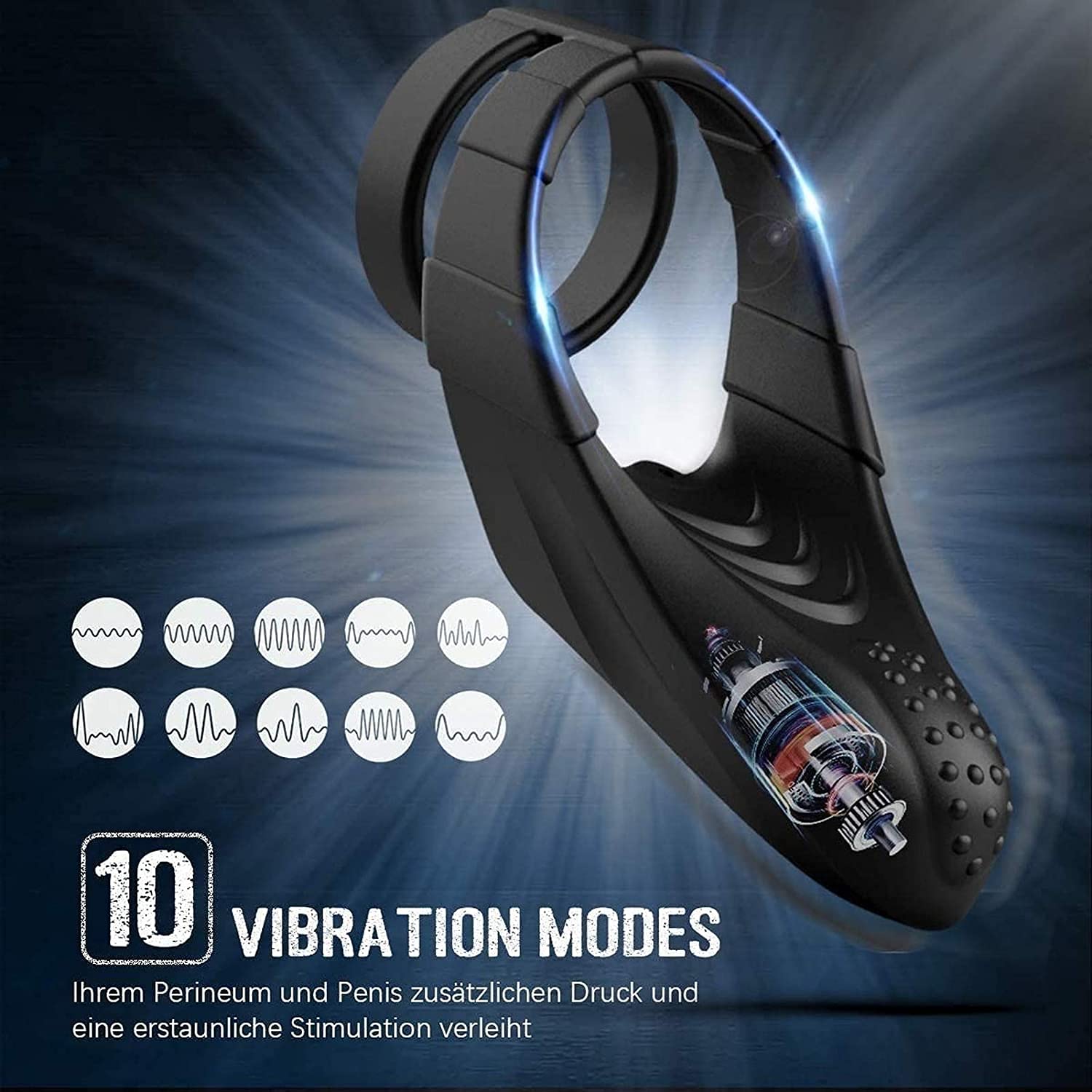 Electric Remote Control Lock Ring Vibrating
