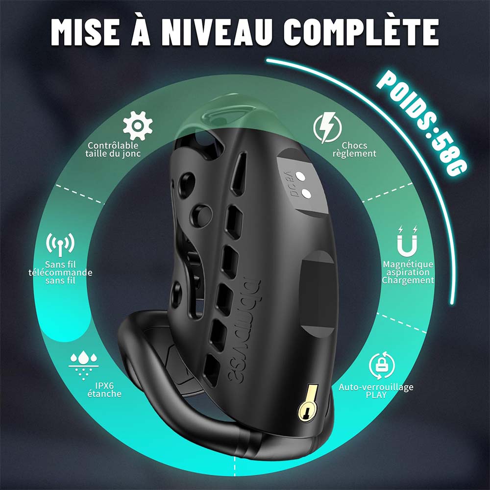 Wireless Remote Control Smart Chastity Male Penis Lock