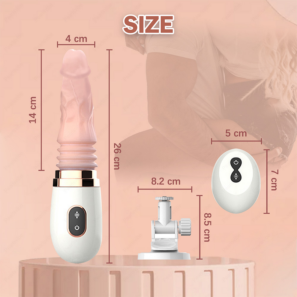 Remote Control Automatic 7-Frequency Telescopic Vibration Intelligent Heating Dildo