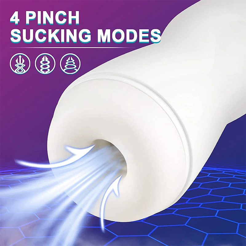 Fully Automatic 7 Vibrating 4 Sucking Waterproof Male Masturbator