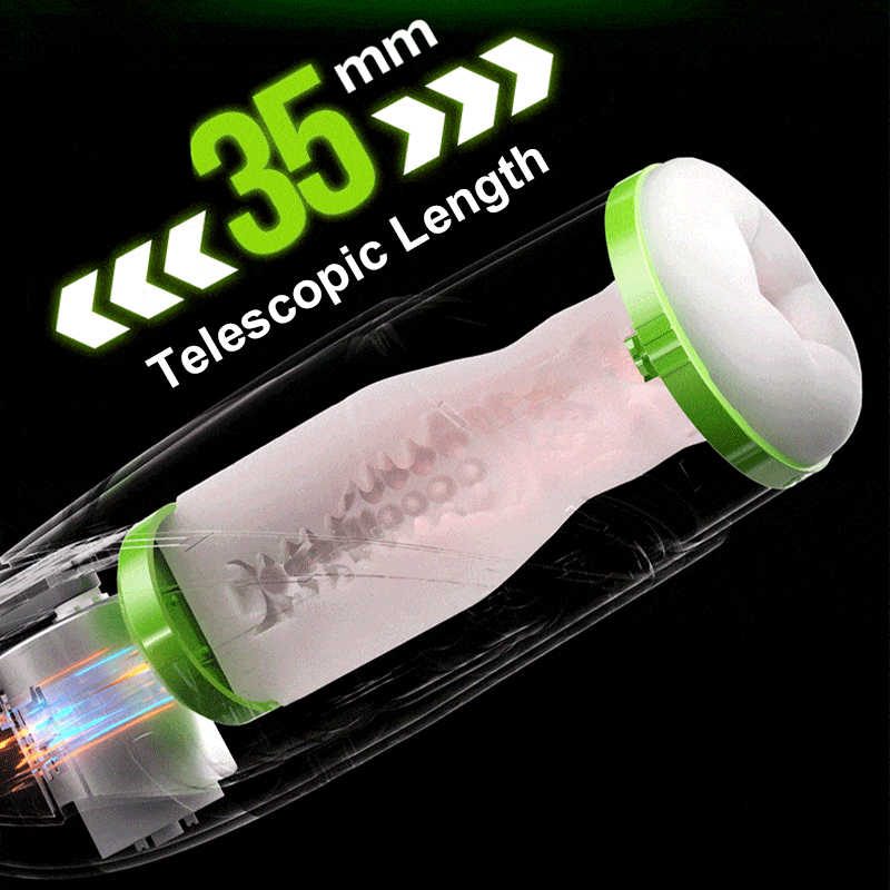 APP Intelligent Voice Interactive Retractable Heating Male Masturbator