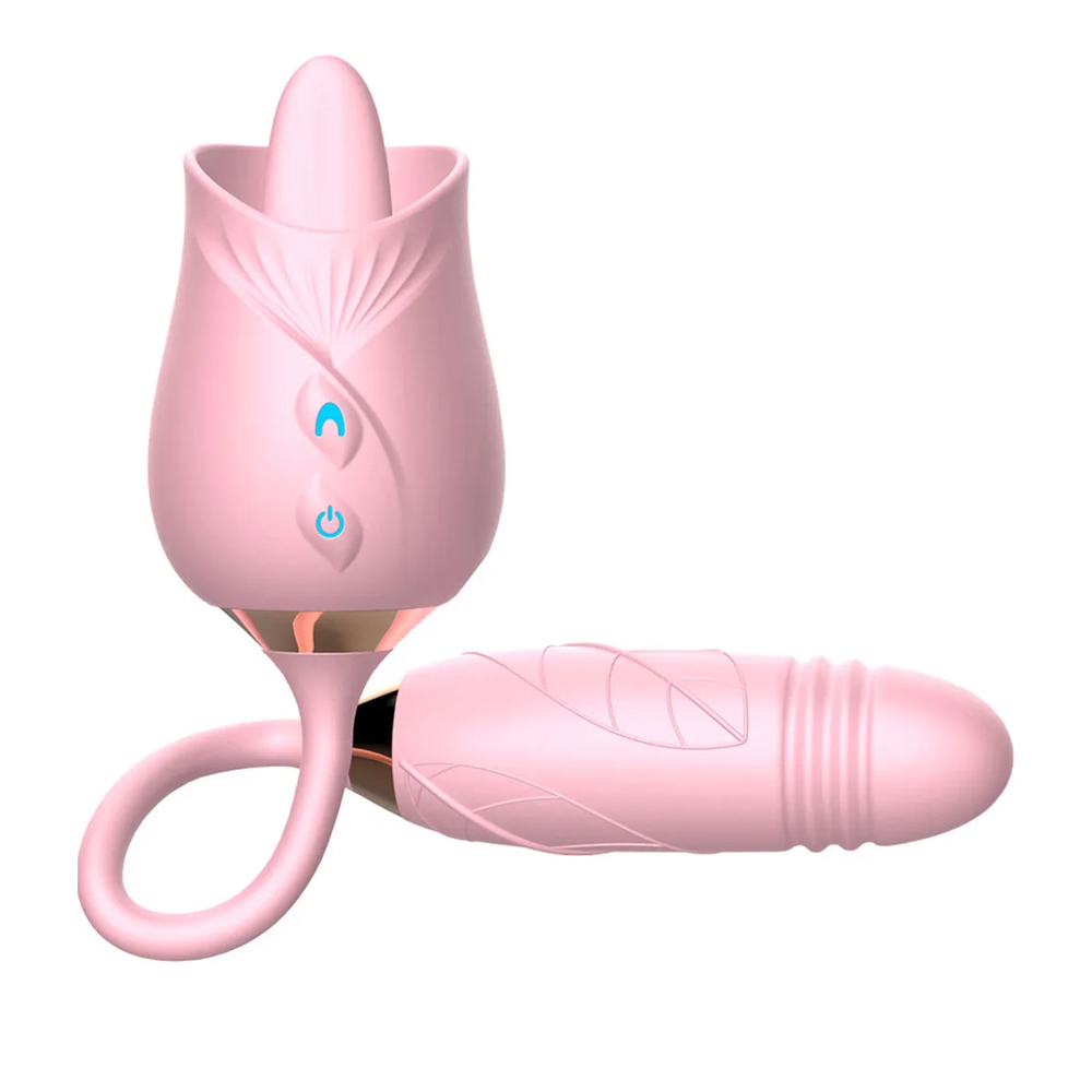 Clit Vibrator Nipple Sucker Vibrating Tongue