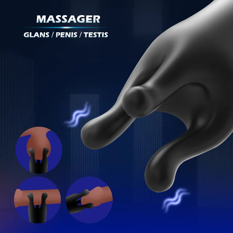 Male electric massage masturbation testicle stimulator