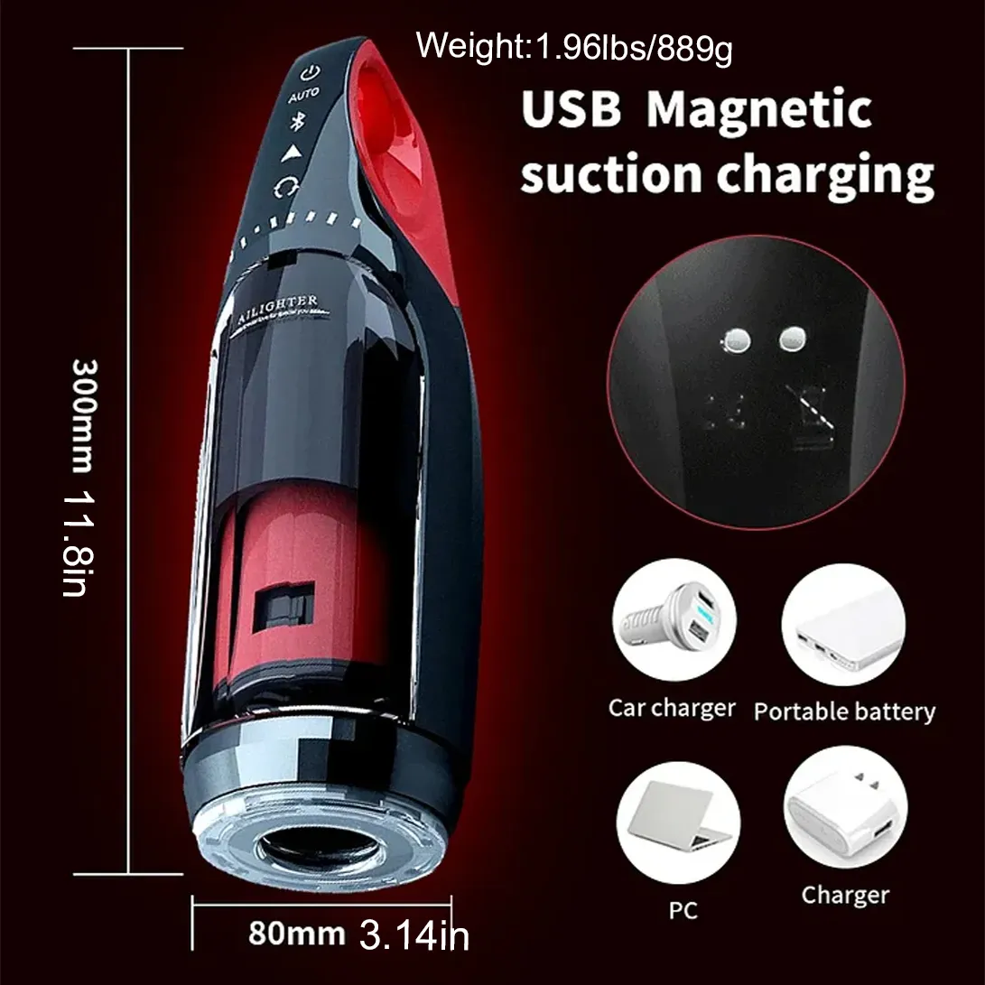 The King 10 Vibration & Thrusting Automatic Male Masturbator Heating Moaning Male Sex Toy